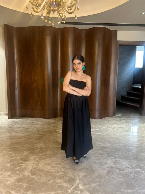 SMOKED TUBE DRESS - BLACK