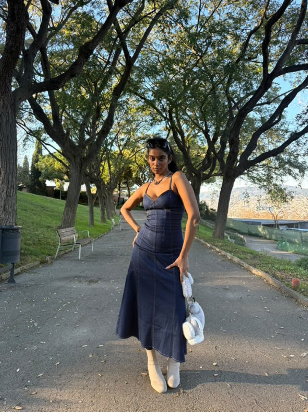 DENIM LONG DRESS