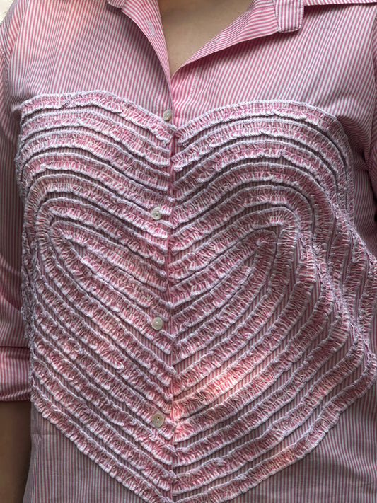 RUFFLED HEART SHIRT