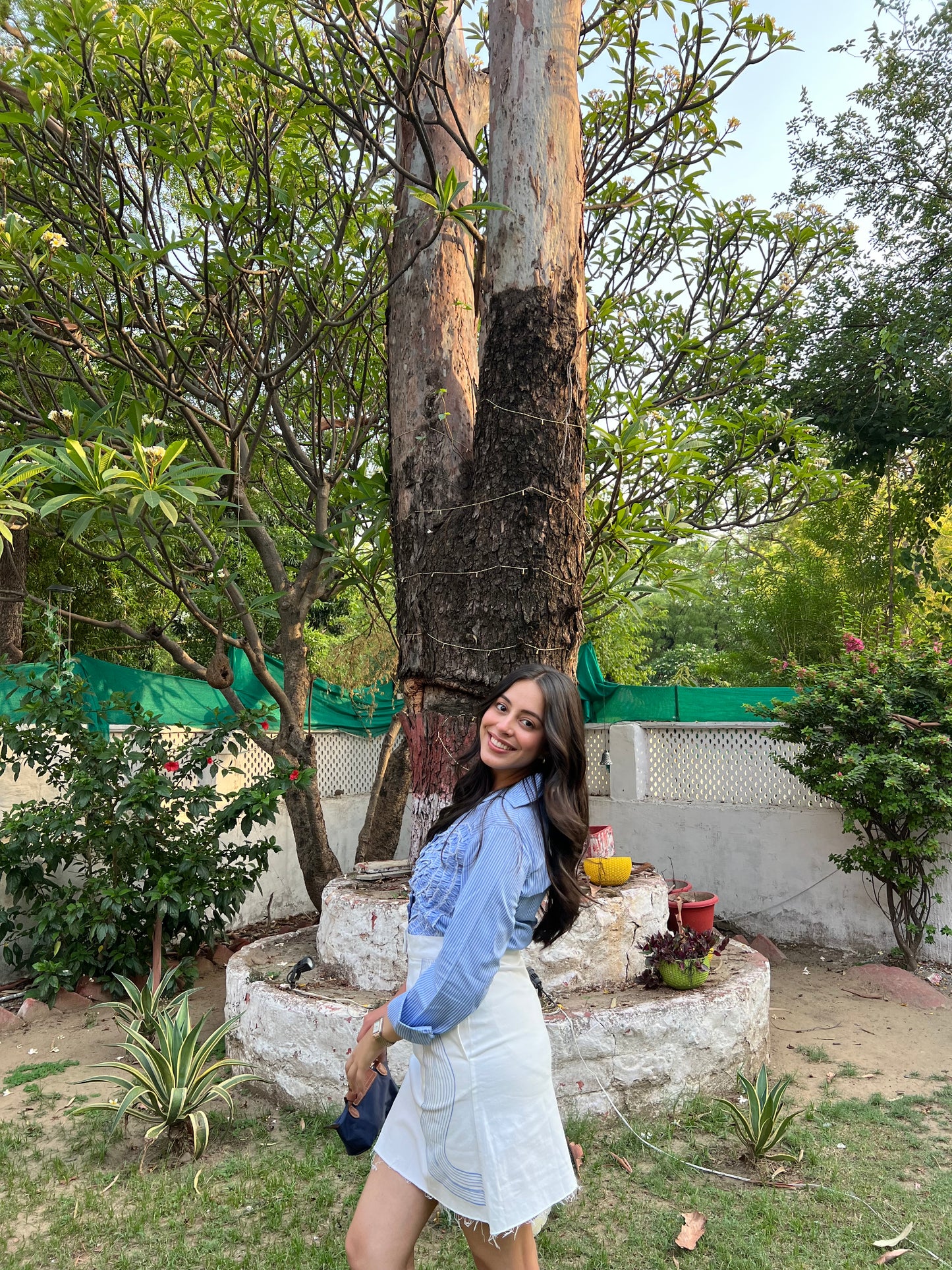 RUFFLED HEART SHIRT WITH WAVY SKIRT