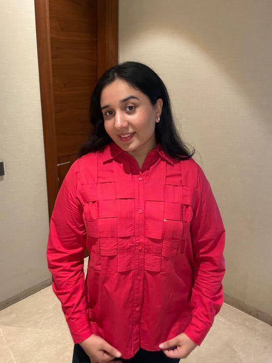 RUBY WOVEN STATEMENT SHIRT