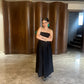 SMOKED TUBE DRESS - BLACK