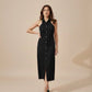 BACKLESS SHIRT DRESS - BLACK