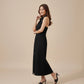 BACKLESS SHIRT DRESS - BLACK