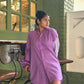 PURPLE BLOCK SHIRT DRESS