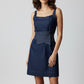 DENIM BELT DRESS
