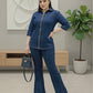 DENIM SHACKET COORD SET