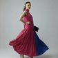 BLOCK DRESS - FUSCHIA/BLUE