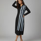 COTTON SHIRT DRESS WITH DENIM WEAVES