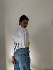 BLOCKED SHIRT - YELLOW