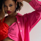 FUSCHIA BLOCK SHIRT BRALETTE DUO