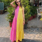 SUNSET BLOCK DRESS