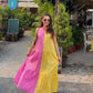 SUNSET BLOCK DRESS