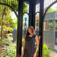 FRILLED STRAPS DRESS - BLACK