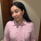 ROSE RUFFLE STRIPE SHIRT