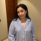 AZURE PINSTRIPE LOUNGE SHIRT