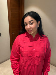 RUBY WOVEN STATEMENT SHIRT