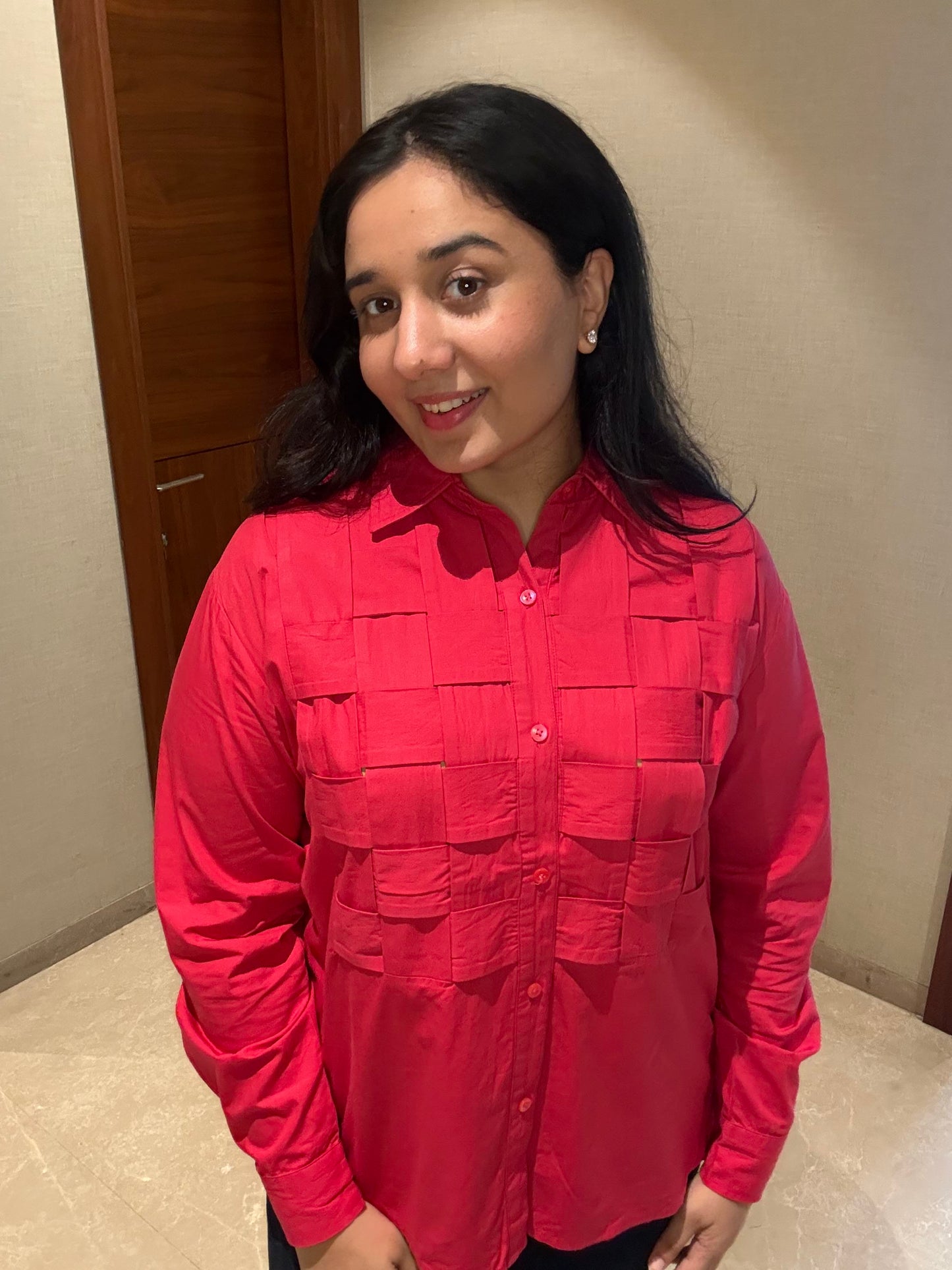 RUBY WOVEN STATEMENT SHIRT