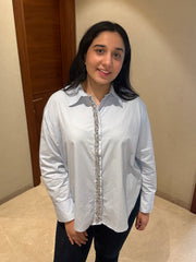 CELESTE CRYSTAL TRIM SHIRT