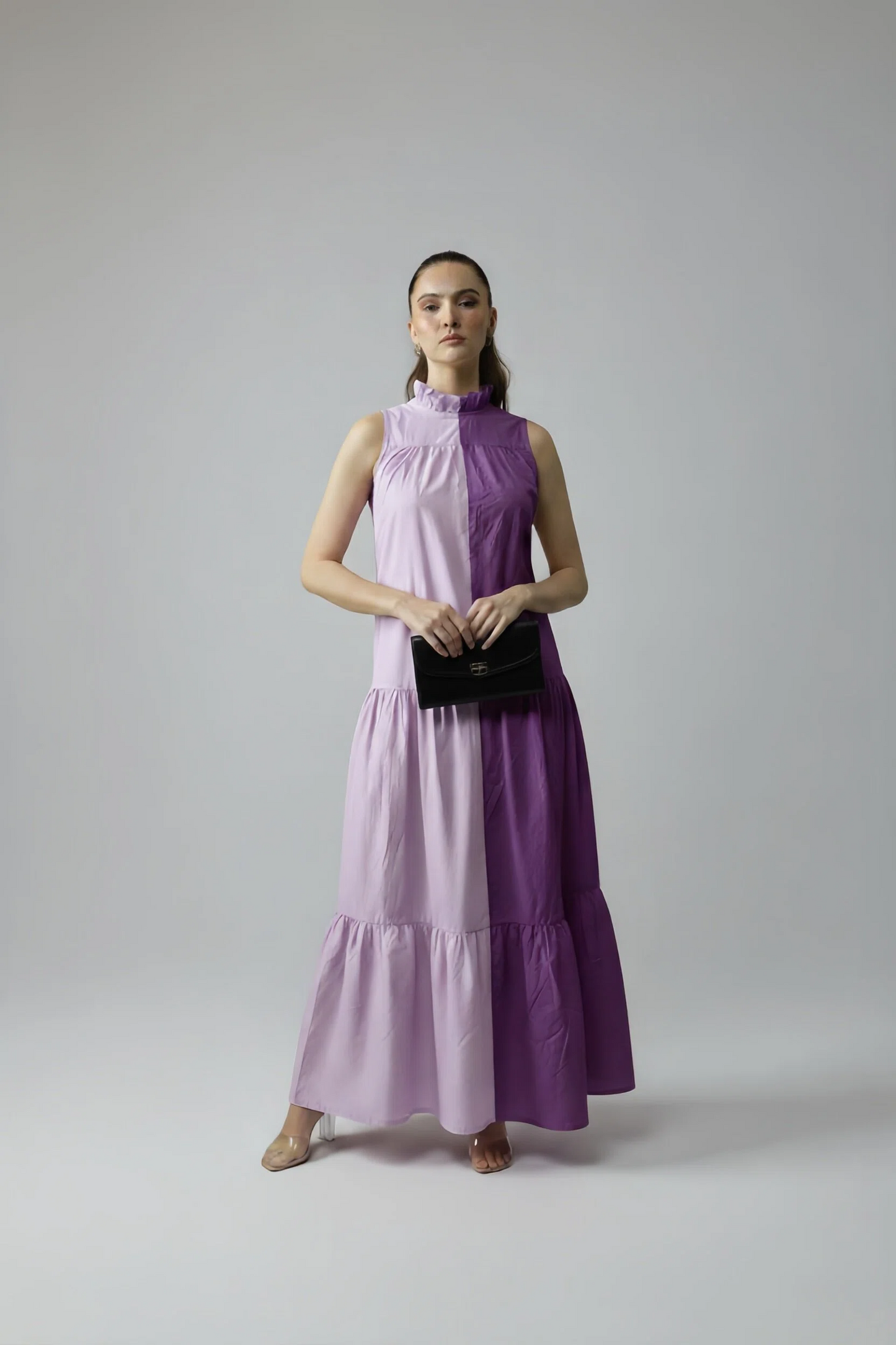 BLOCK DRESS - LILAC/PURPLE