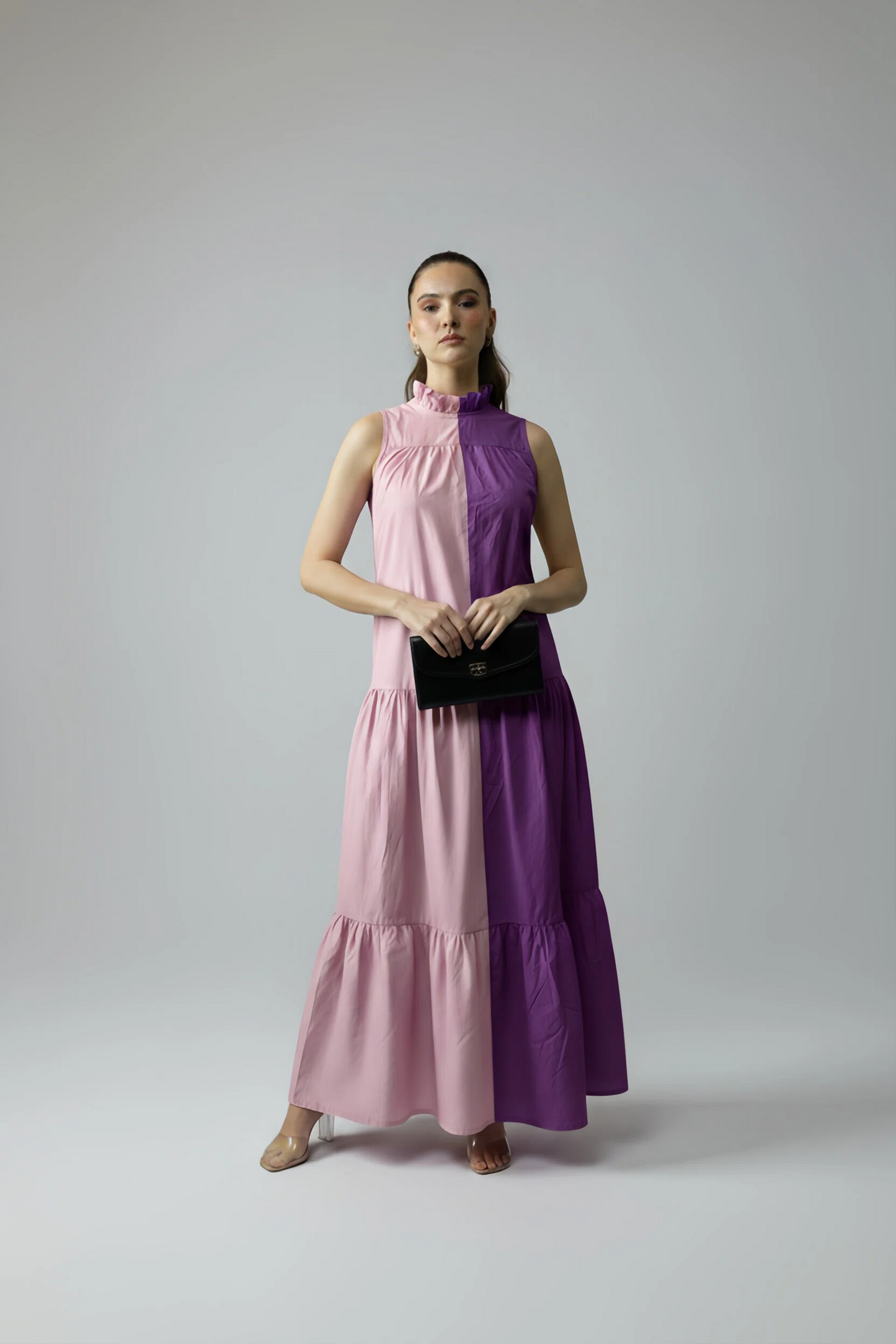 BLOCK DRESS - LILAC/PURPLE