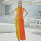 MUSTARD BLOCK DRESS