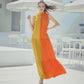 MUSTARD BLOCK DRESS