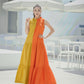 MUSTARD BLOCK DRESS
