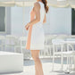 ORANGE SHADED DENIM DRESS
