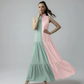 BLOCK DRESS - BABY PINK/MINT