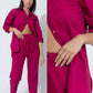 Poplin Pant Co-ord- Fuschia Pink