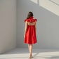 FRILLED HALTER NECK DRESS