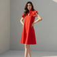 FRILLED HALTER NECK DRESS
