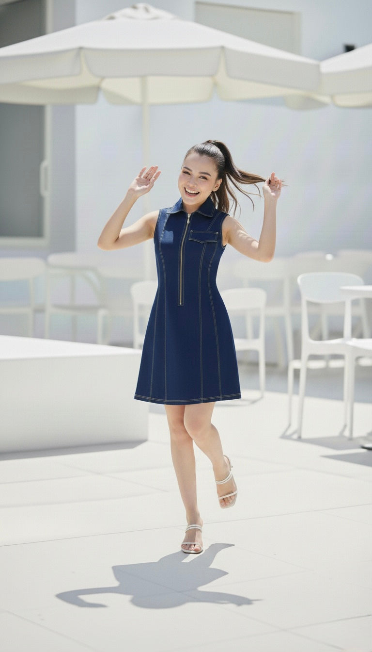 TENNIS DRESS - BLUE