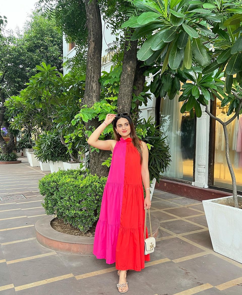 Fuschia Block Dress – The Pink Teinte