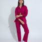 Poplin Pant Co-ord- Fuschia Pink