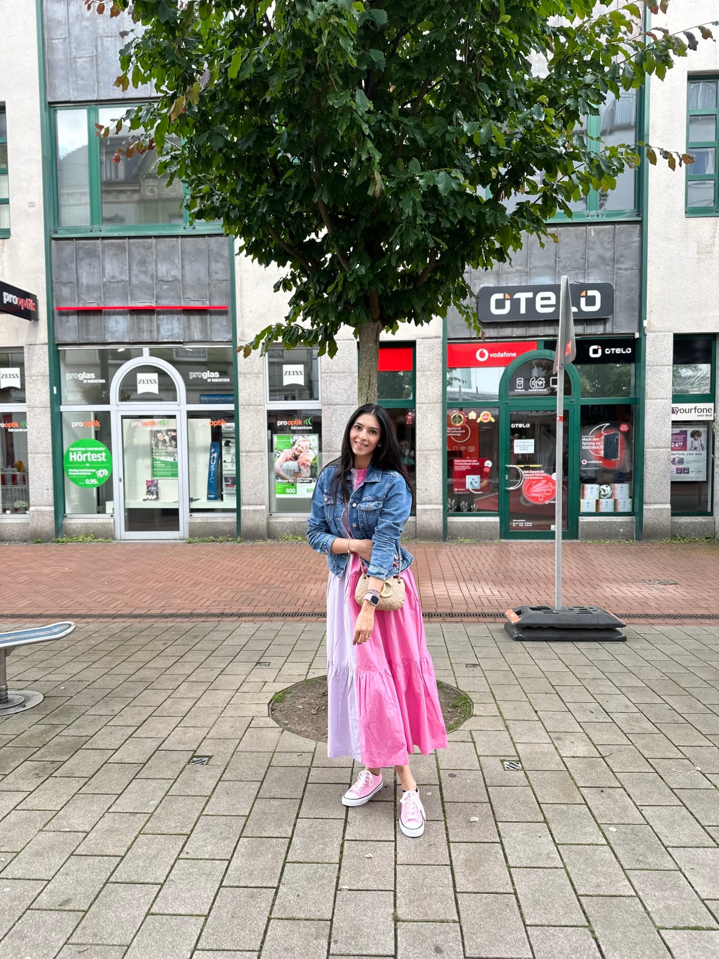 LILAC BLOCK DRESS