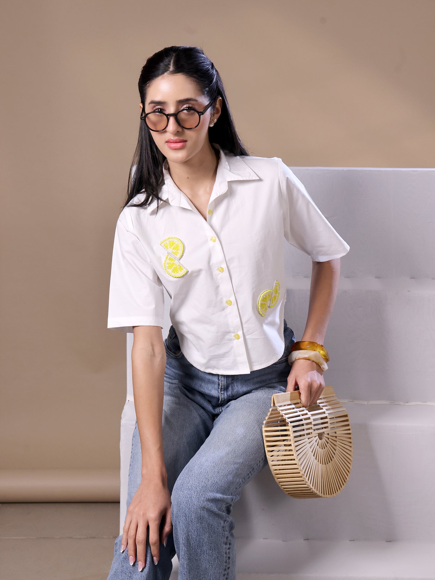 LEMON SHIRT - WHITE