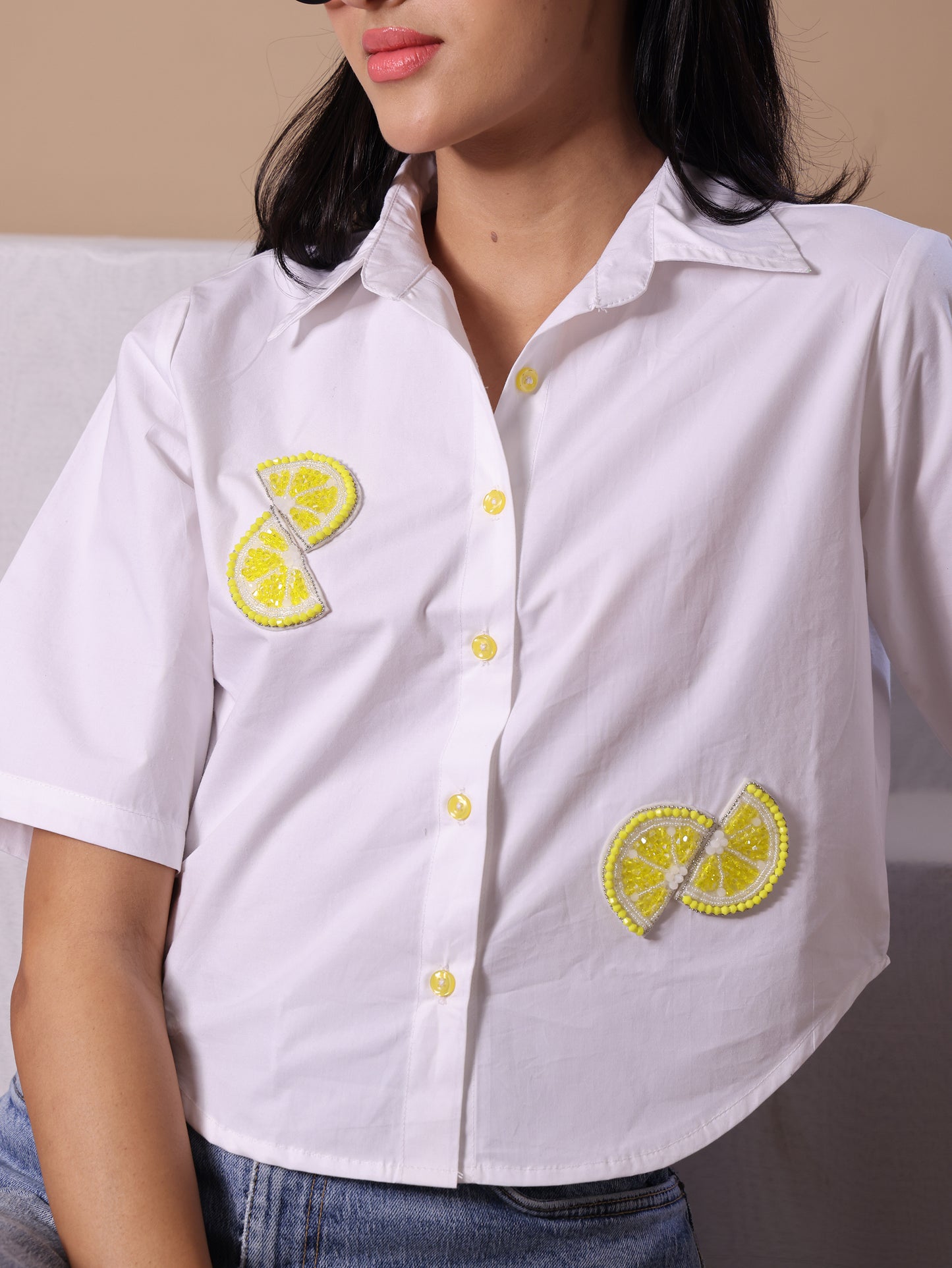 LEMON SHIRT - WHITE