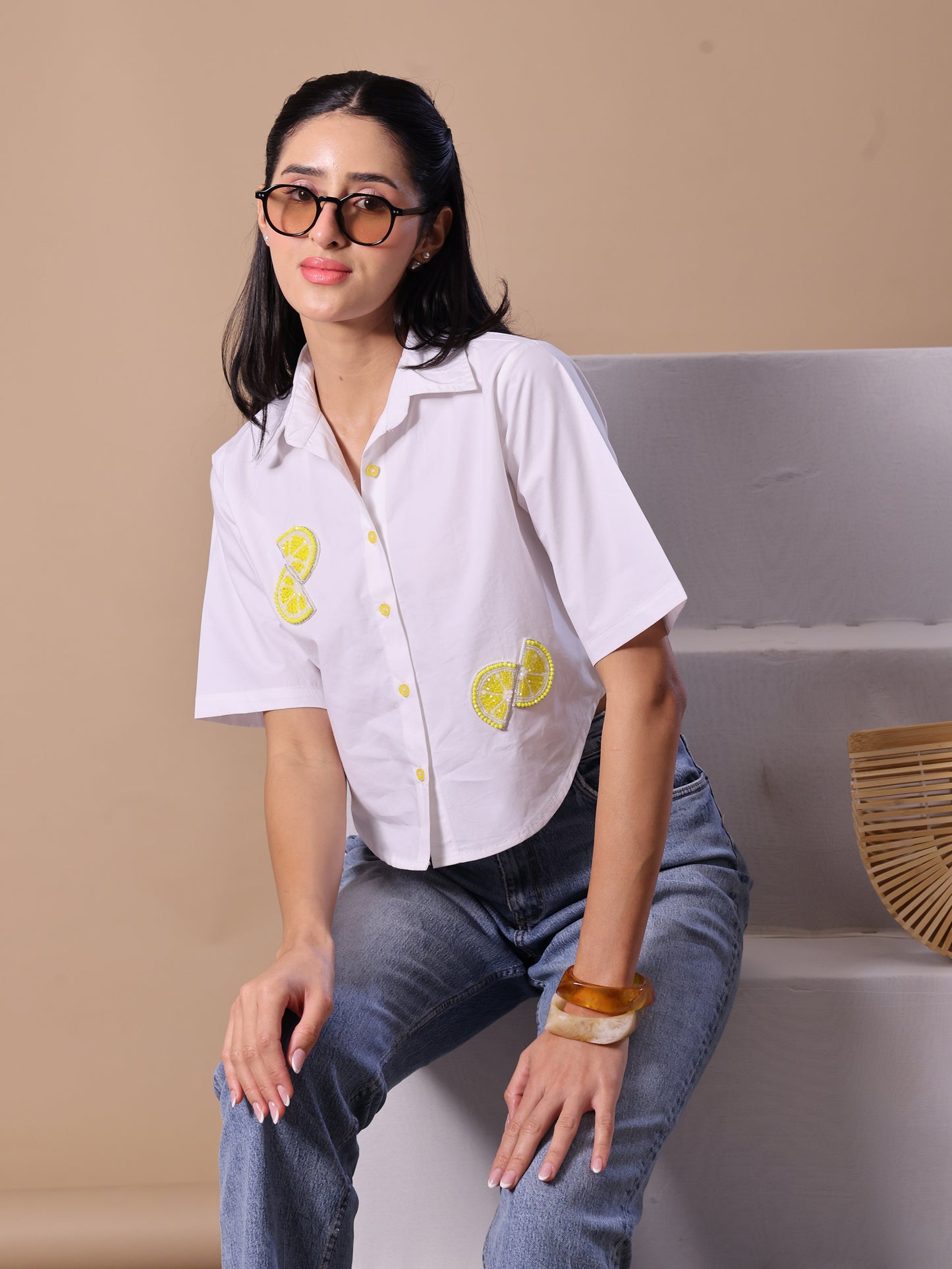 LEMON SHIRT - WHITE