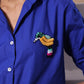 BIRD PATCH SHIRT - BLUE