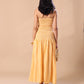 GINGHAM SMOKED TUBE DRESS - MANGO