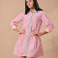 MULTI STRIPE SHIRT DRESS