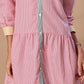 MULTI STRIPE SHIRT DRESS
