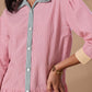 MULTI STRIPE SHIRT DRESS