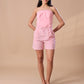 RUFFLE CORSET CO-ORD - BABY PINK