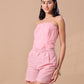 RUFFLE CORSET - BABY PINK