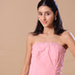 RUFFLE CORSET - BABY PINK