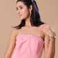 RUFFLE CORSET - BABY PINK