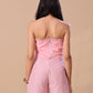 RUFFLE CORSET - BABY PINK